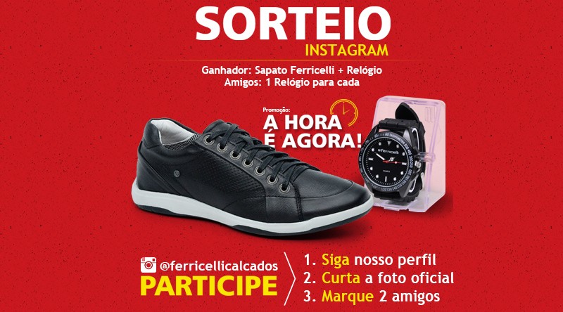 sorteio no instagram ferricelli