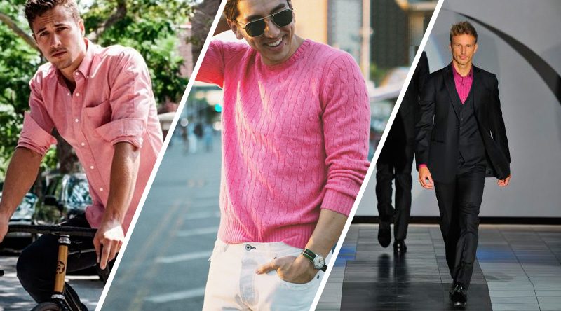 Dicas de looks cor de rosa para homens