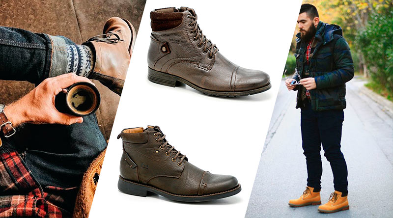 Coturnos e workboots finalizam o estilo lenhador