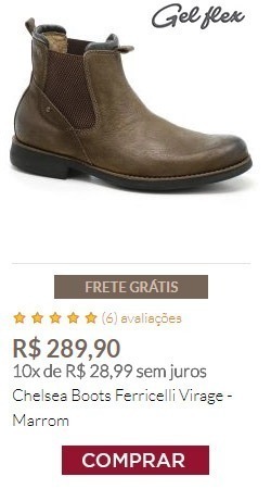 Chelsea Boot Masculina Virage - Marrom